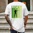 St Patricks Day Lucky Shooting Funny Sport Lovers Gift Mens Back Print T-shirt Gifts for Men