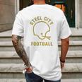 The Steel City Vintage Pittsburgh Football Mens Back Print T-shirt Gifts for Men