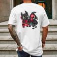 Stitch And Spiderman Mens Back Print T-shirt Gifts for Men