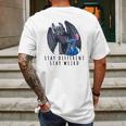 Stitch And Toothless Stay Different Stay Weird Mens Back Print T-shirt Gifts for Men