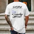 Storm Chaser Cone Tornado Mens Back Print T-shirt Gifts for Men