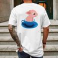 Teacup Pig Piggy Love Mens Back Print T-shirt Gifts for Men