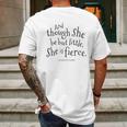 Though She Be But Little Shakespeare Mens Back Print T-shirt Gifts for Men