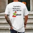 I Took A Dna Test Turns Out I Am That Grinch Mens Back Print T-shirt Gifts for Men