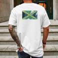 Trunk Candy Distressed Jamaica Flag Modern Fit Mens Back Print T-shirt Gifts for Men