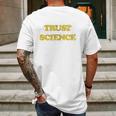 Trust Science Social Distancing Mens Back Print T-shirt Gifts for Men