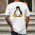 Tux Penguin Linux Official Mascot Logo Icon T-Shirt Mens Back Print T-shirt Gifts for Men