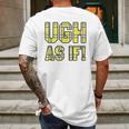 Ugh As If Cher Horowitz Yellow Plaid Lettering Mens Back Print T-shirt Gifts for Men