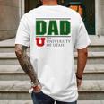 University Of Utah Proud Dad Parents Day 2020 Mens Back Print T-shirt Gifts for Men