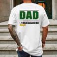 University Of Wisconsin Milwaukee Proud Dad Parents Day 2020 Mens Back Print T-shirt Gifts for Men