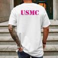 Usmc Emblem Marine Corp Mens Back Print T-shirt Gifts for Men