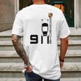 Vintage 911 Porsche Sports Car Mens Back Print T-shirt Gifts for Men