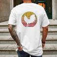 Vintage Cock Fight Mens Back Print T-shirt Gifts for Men