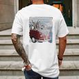 Volkswagen Santa And Reindeer Camper Van Mens Back Print T-shirt Gifts for Men