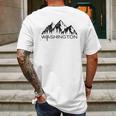 Washington State Pacific Northwest Gift | Cool Washington Mens Back Print T-shirt Gifts for Men