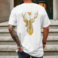 West Virginia Mountaineers Hunting Forest Deer Mens Back Print T-shirt Gifts for Men