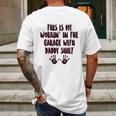 This Is My Working In The Garage With Daddy Baby One Piece Or Toddler Mens Back Print T-shirt Gifts for Men