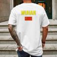 Wuhan Chinese Flag China Souvenir Mens Back Print T-shirt Gifts for Men