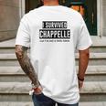 Zepp I Survived Chappelle Mens Back Print T-shirt Gifts for Men