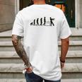 Zombie Evolution Funny Apocalypse Mens Back Print T-shirt Gifts for Men