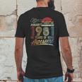 40Th Birthday Gifts Vintage Retro January 1981 40 Years Old Mens Back Print T-shirt Funny Gifts