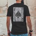 Ace Of Spades Card Gambling Poker Vintage Graphic Mens Back Print T-shirt Funny Gifts