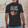 Aint No Laws When Youre Drinking Claws With Claus Mens Back Print T-shirt Funny Gifts