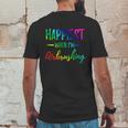 Airbrushing Happiest Funny Artist Gift Idea Cool Gift Graphic Design Printed Casual Daily Basic Mens Back Print T-shirt Funny Gifts