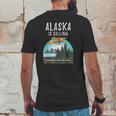 Alaska Mountain Retro Vintage Plane Bush Flying Mens Back Print T-shirt Funny Gifts