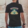 Ancient Astronaut Egyptian Pyramid Alien Conspiracy Theory Mens Back Print T-shirt Funny Gifts