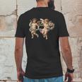 Angelic Vintage Cherub Design Charming Baby Angels Mens Back Print T-shirt Funny Gifts