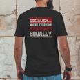 Anti Communist Libertarian Capitalist Gift Anti Socialism Mens Back Print T-shirt Funny Gifts