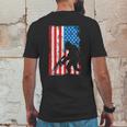 Armed Bigfoot Sasquatch Ar15 Patriotic American Flag Mens Back Print T-shirt Funny Gifts