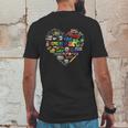 Artist Elements Of Art Heart Shape Colorful Painter Mens Back Print T-shirt Funny Gifts