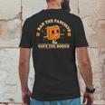 Ban The Fascists Save The Books Funny Book Lovers Mens Back Print T-shirt Funny Gifts