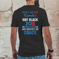 Biden Roses Are Red Kamala Not Black Joe Mens Back Print T-shirt Funny Gifts