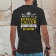 I Might Be A Bingo Caller But I Cant Fix Stupid Job Shirts Mens Back Print T-shirt Funny Gifts