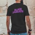 Black Sabbath Purple Word Art Mens Back Print T-shirt Funny Gifts