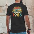 Born In March 1986 36Th Birthday Gift Retro 36 Years Old Mens Back Print T-shirt Funny Gifts