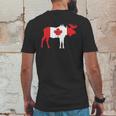 Canadian Flag Moose Maple Leaf Canada Mens Back Print T-shirt Funny Gifts