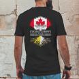 Canadian Grown With Vatican Citizen Roots Canada Vatican City Flag Tree Mens Back Print T-shirt Funny Gifts