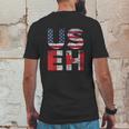 Canadian Pride American Usa Useh Us Flag Canada Mens Back Print T-shirt Funny Gifts