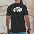 Catalina Island Bison Buffalo Mens Back Print T-shirt Funny Gifts