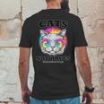 Cats Not Drugs Ok Sometimes Drugs Mens Back Print T-shirt Funny Gifts