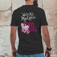 Cheshire Cat Were All Mad Here Cat Mens Back Print T-shirt Funny Gifts