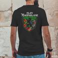 Clan Macfarlane Surname Scottish Tartan Lion Rampant Crest Mens Back Print T-shirt Funny Gifts