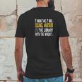 Colonel Mustard Library Wrench Mens Back Print T-shirt Funny Gifts