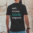 Cook Cooking Chief Eat Sleep Repeat Funny Vintage Gift Mens Back Print T-shirt Funny Gifts