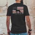 Country Life Outfitters Pointer Dog American Flag Mens Back Print T-shirt Funny Gifts