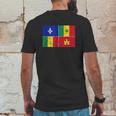 Creole Flag Louisiana Creoles Pride Mens Back Print T-shirt Funny Gifts